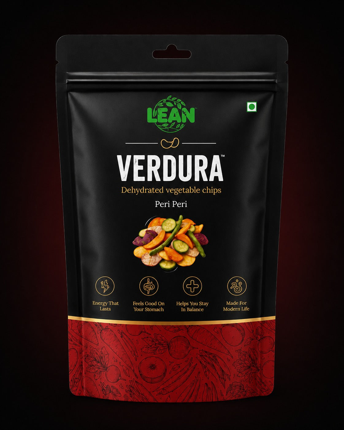 Verdura (Dehydrated Vegetable Chips – Peri Peri Flavor)