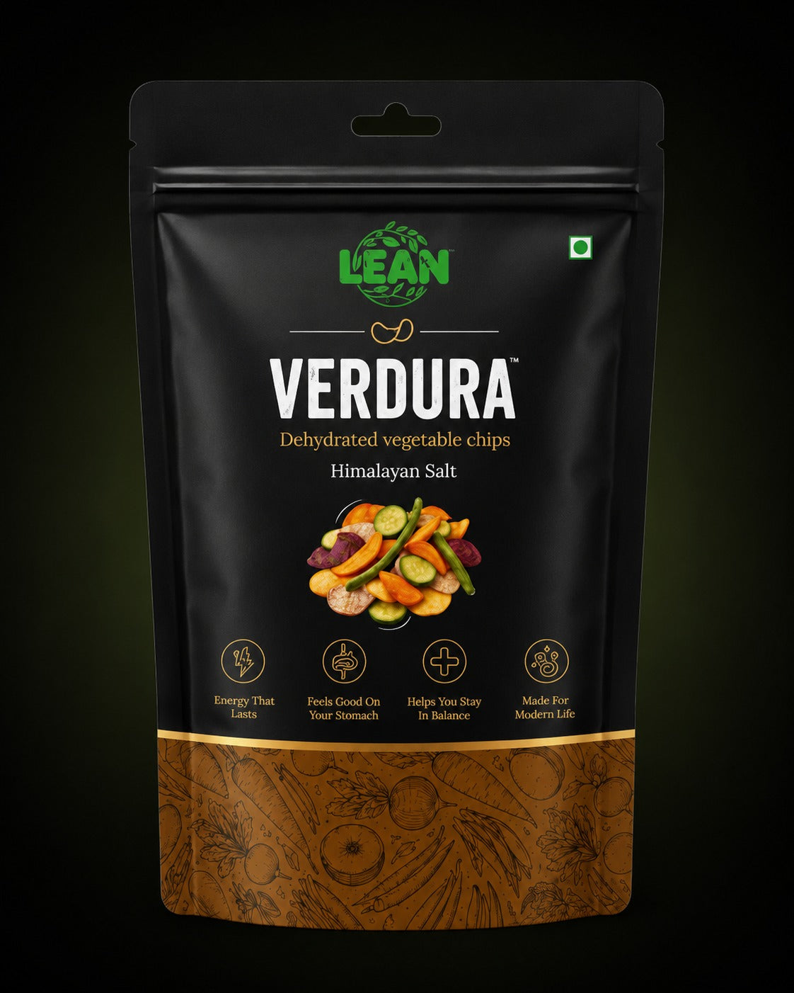 Verdura (Dehydrated Vegetable Chips – Himalayan salt Flavor)